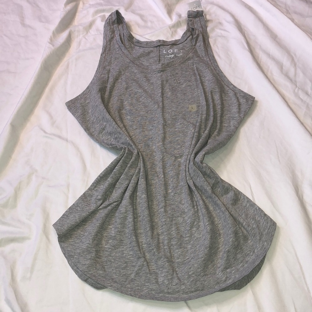 Heather Gray Loose Fitting Tank